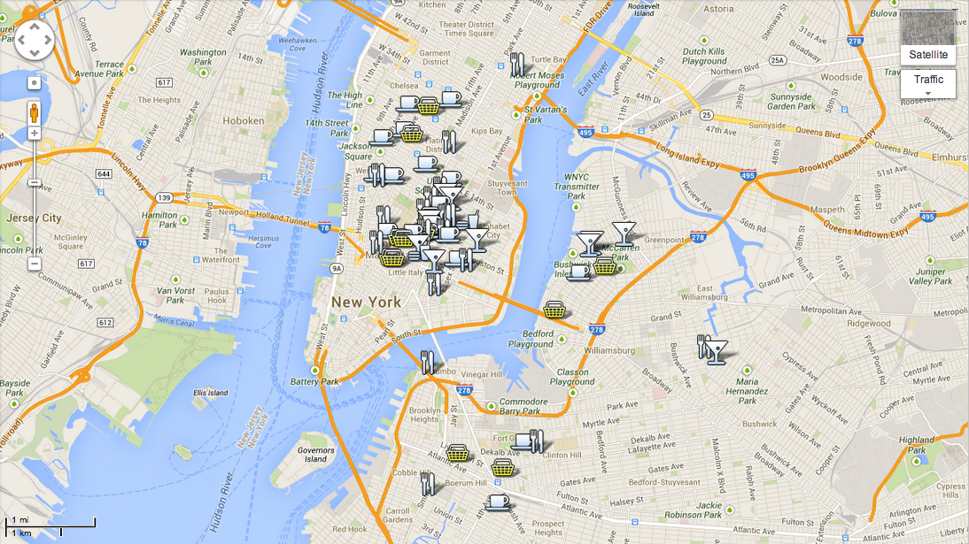 NYC Google Map